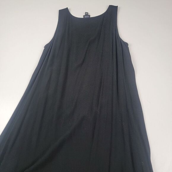 Eileen Fisher Black Maxi Dress Boho Bohemian Womens size Large - Picture 8 of 9